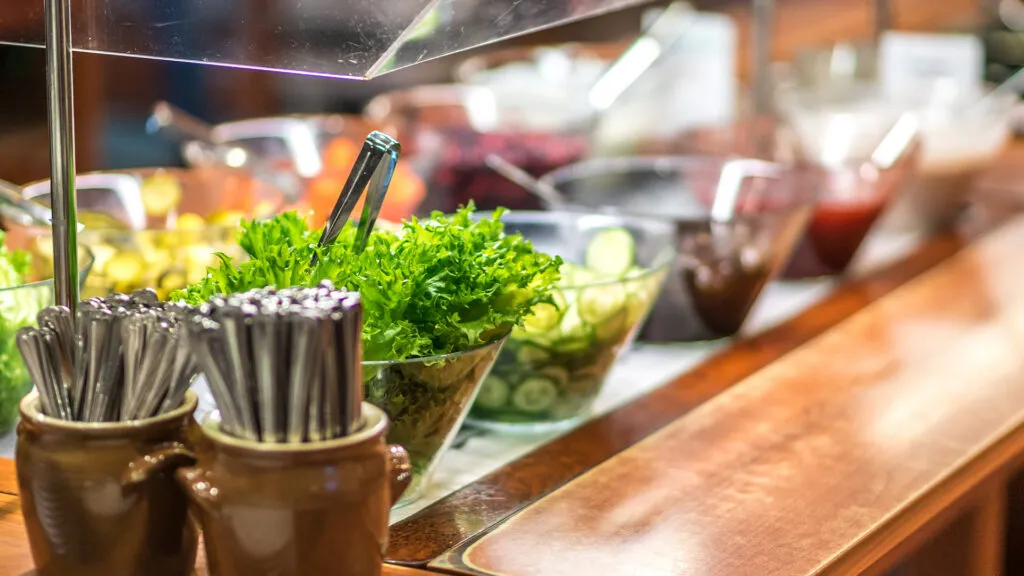 Buffet aamiainen